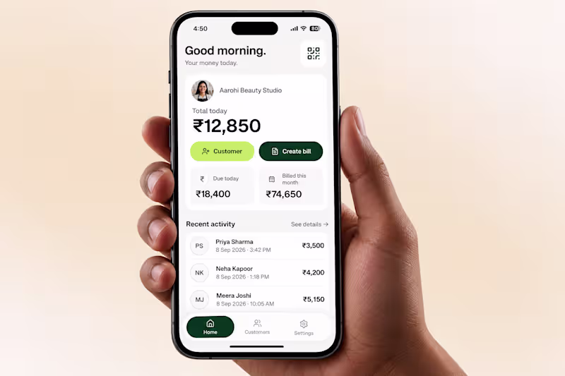 Cover image for Design of MoneyKit App for Indian SMBs