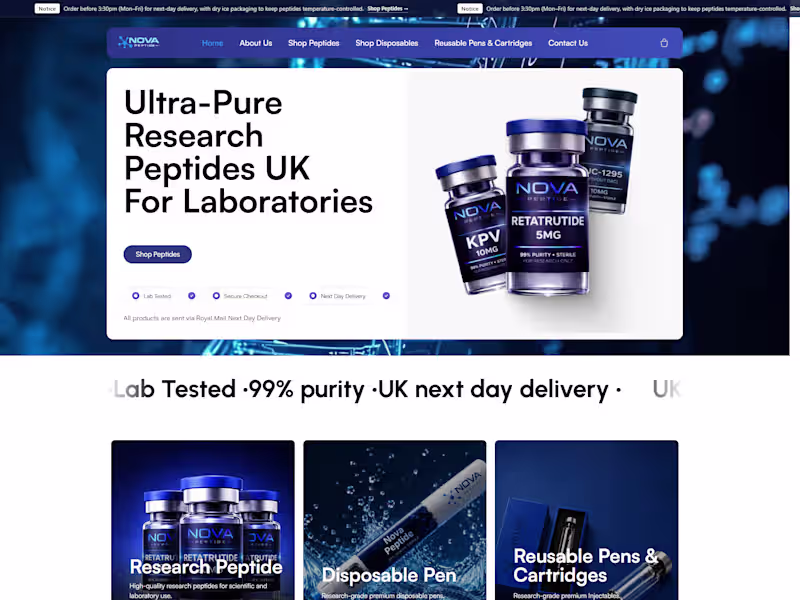 Cover image for Nova Peptide UK, Full CRO