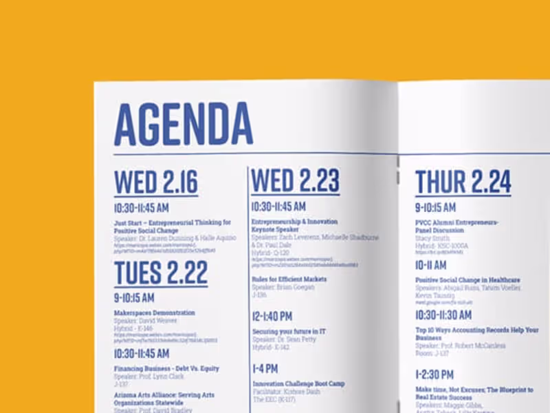 Cover image for Entrepreneurship & Innovation (E&I) Week Program & Marketing