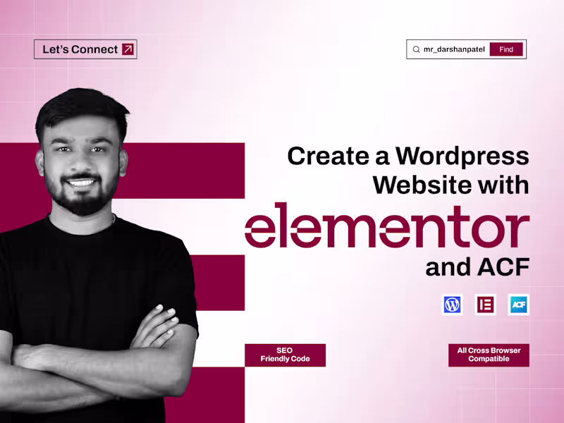 Cover image for I will develop a WordPress Elementor and ACF website