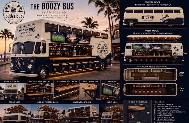 Cover image for Boozy Bus | Interior Branding