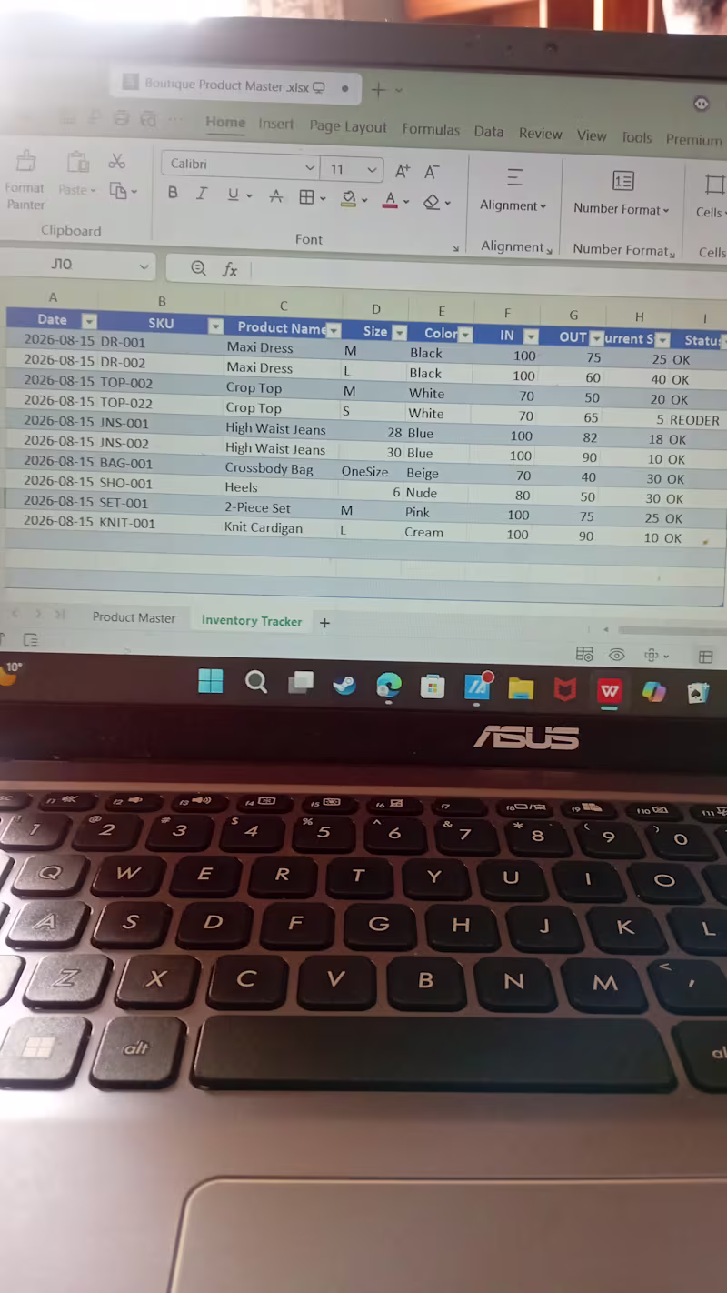 Cover image for Data Entry Specialist. Create inventory system  scratch 