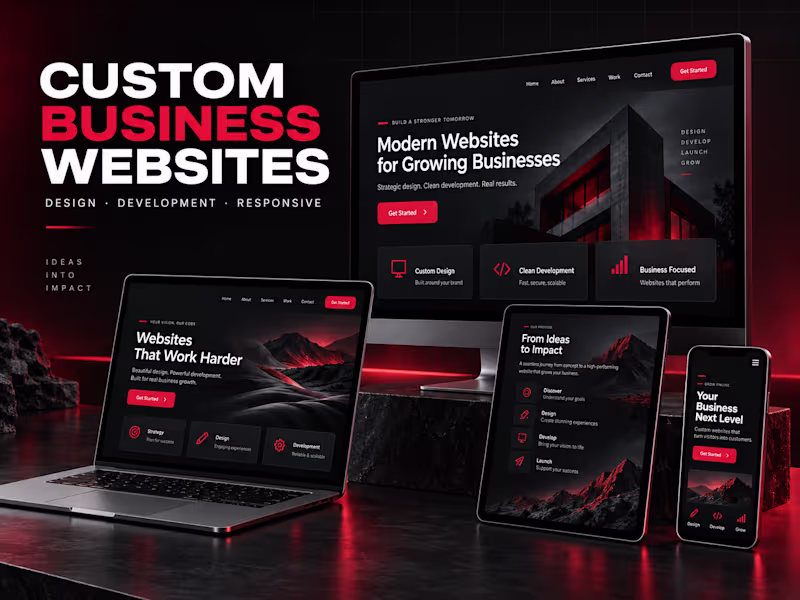 Cover image for Custom Business Website Design & Development