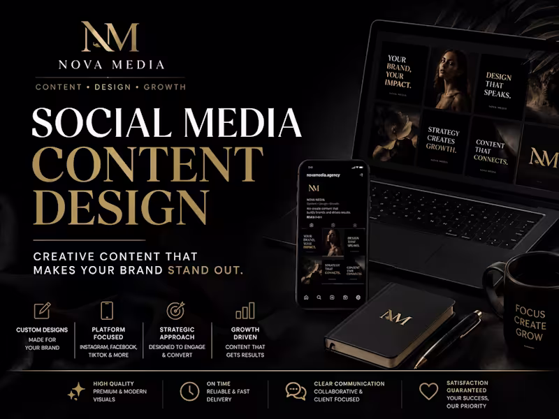 Cover image for Social Media Content Design for Brands