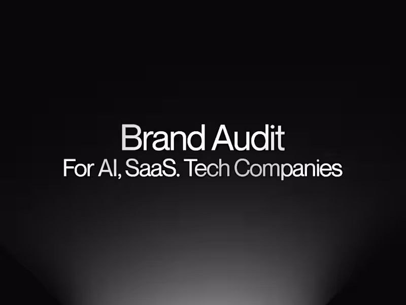 Cover image for Brand Audit for SaaS, AI & Technology Companies