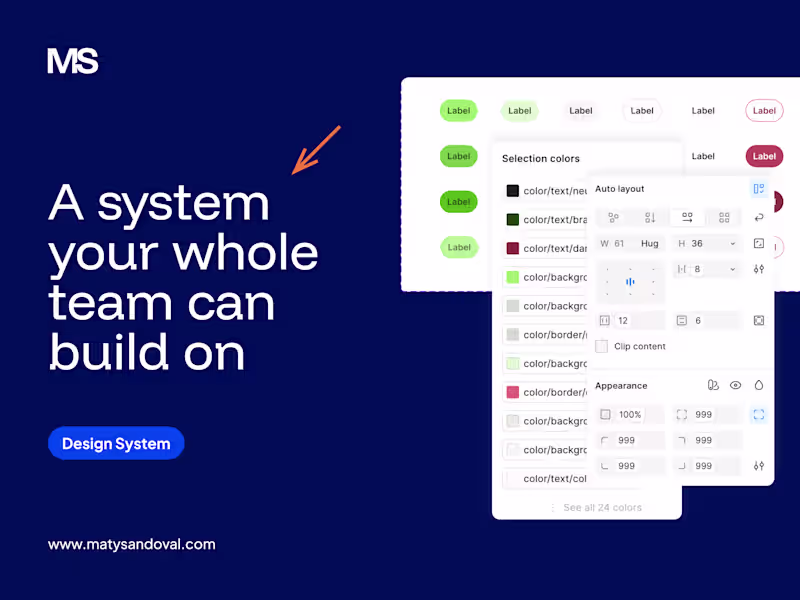 Cover image for Scalable Design System in Figma for Product Teams