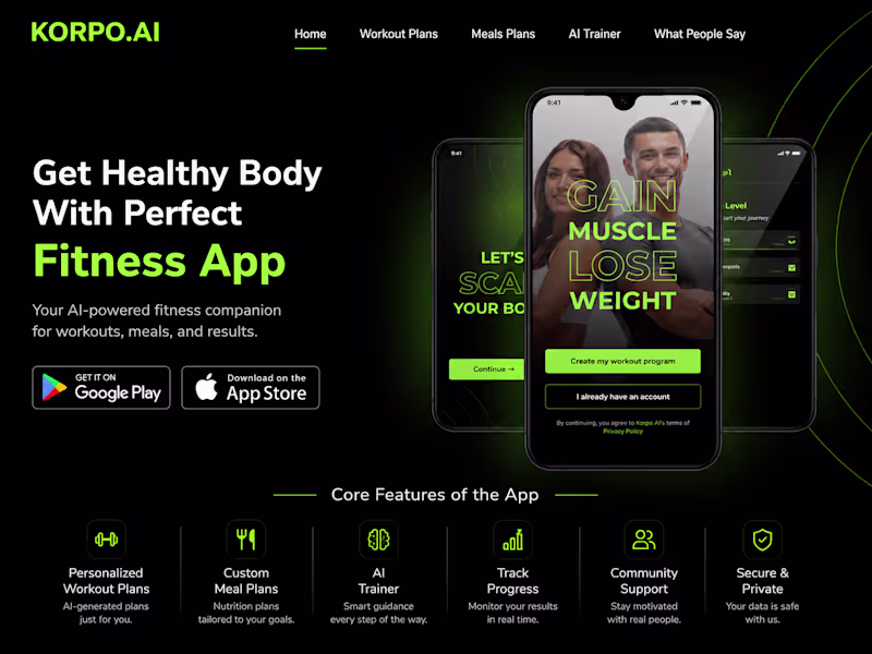 Cover image for AI-Powered Fitness & Wellness Platform
Developed