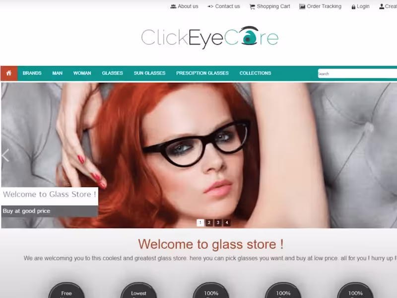 Cover image for Glass store web design