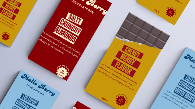 Cover image for Packing Design for Mello Berry Chocolate Bar 