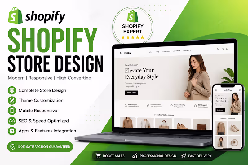 Cover image for Shopify Store Designer | Ecommerce Website Specialist