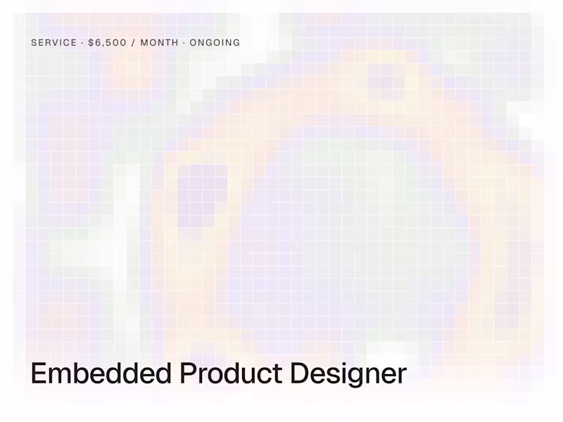 Cover image for Embedded Product Designer, Monthly Retainer