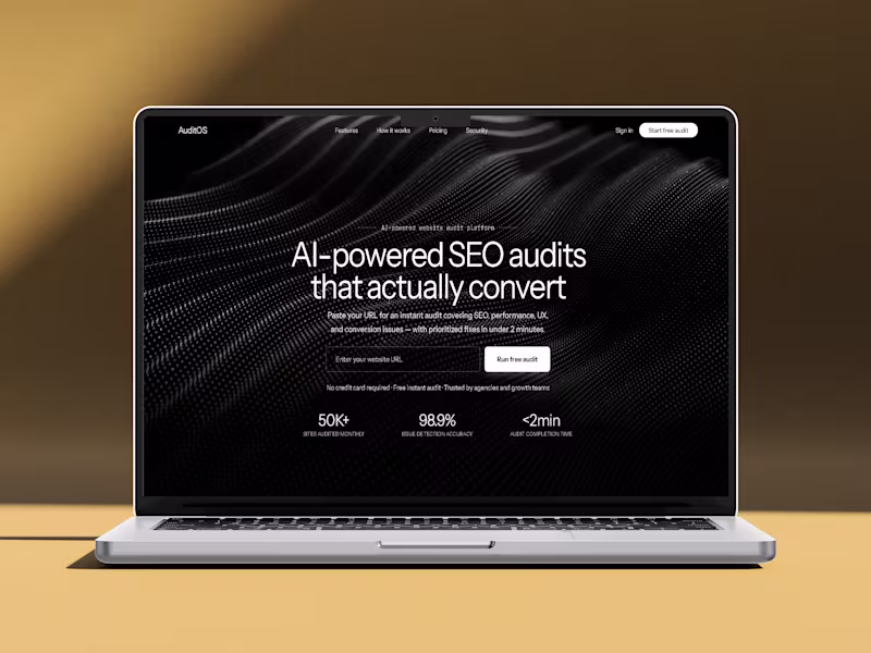 Cover image for AuditOS is an AI-powered website
