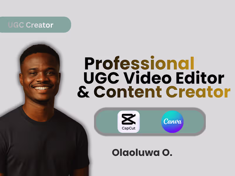 Cover image for UGC Video Editor & Content Creator