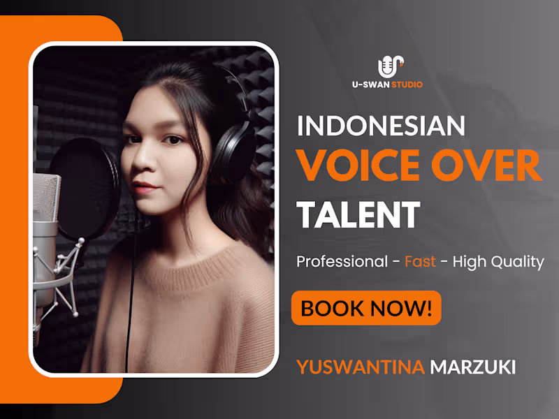 Cover image for Professional Female Indonesian Voice Over