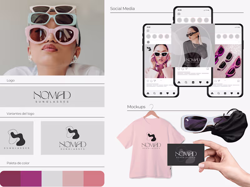 Cover image for Nomad Sunglasses Brand Identity