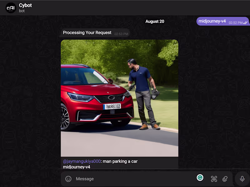 Cover image for ✨ Enchanting Telegram Bot: Text-to-Image Alchemy & ChatGPT