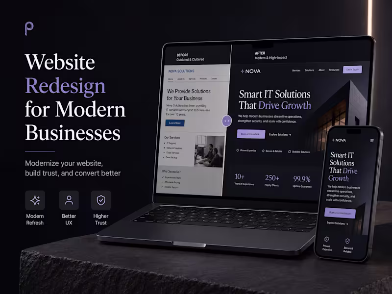 Cover image for Website Redesign for Modern Businesses