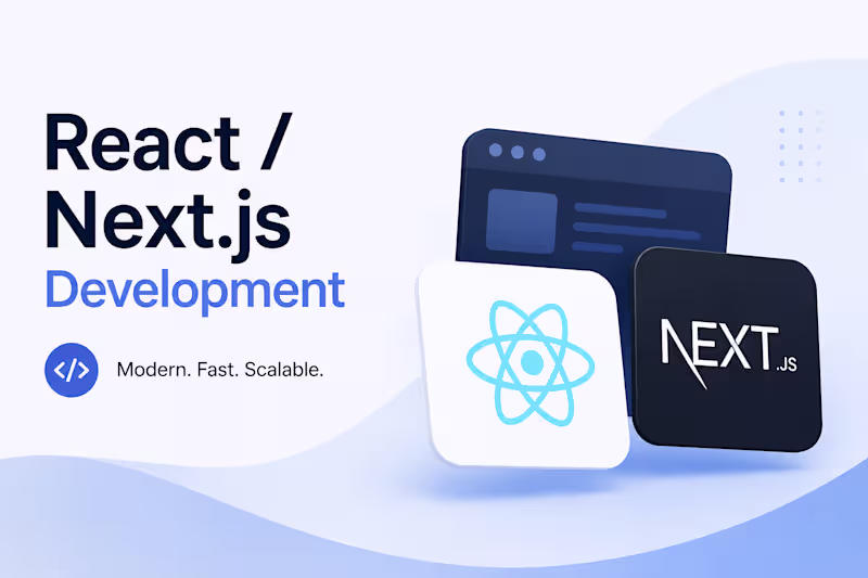 Cover image for React / Next.js Development