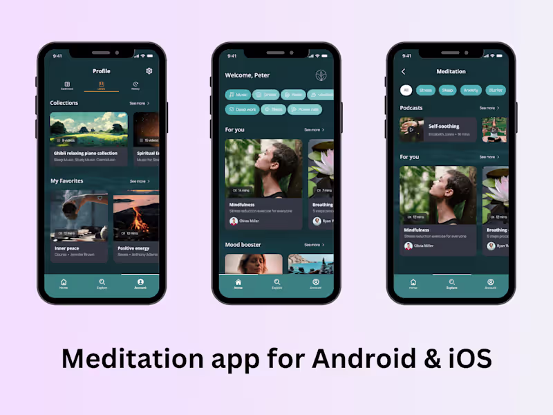 Cover image for Meditation & Sleep app | Wellness app for Android & iOS