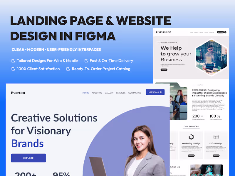 Cover image for Website Landing Page Design