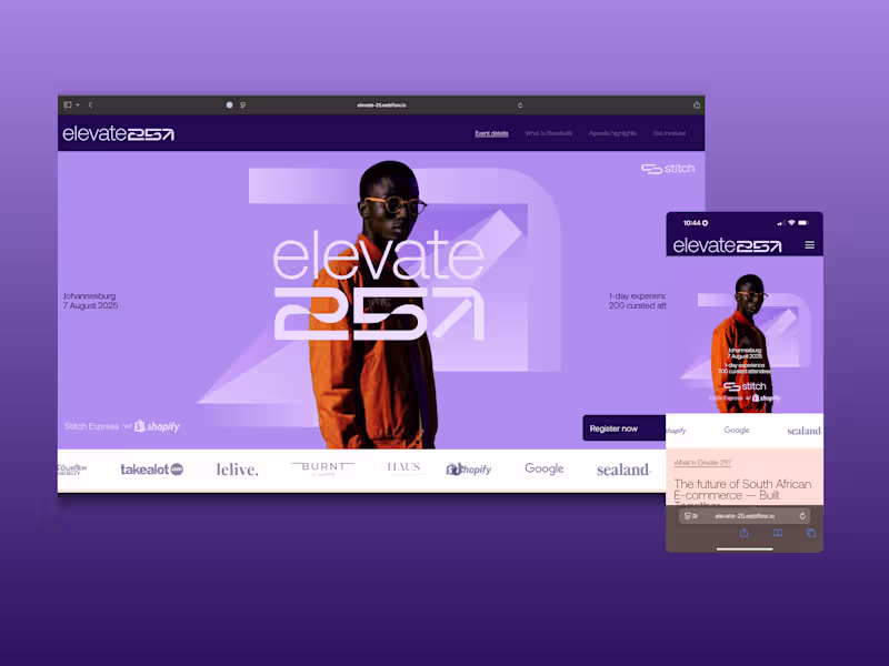Cover image for elevate25 Conference - The Future of  South African E-commerce