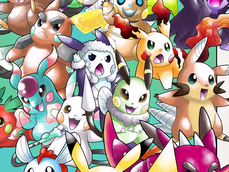 Cover image for I will draw Pokemon Fan Arts