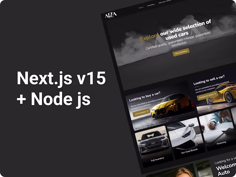 Cover image for Auto Dealer Web Platform Development