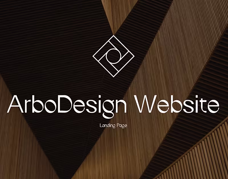 Cover image for ArboDesign Landing Page