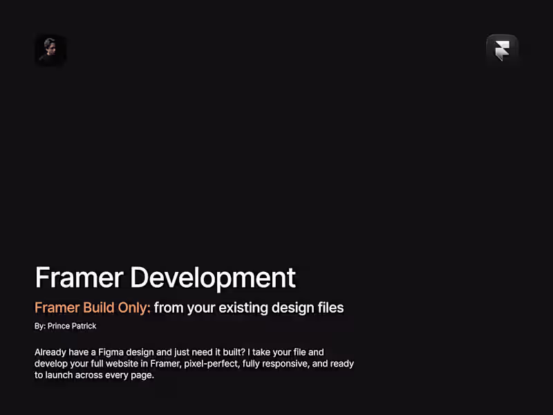 Cover image for Framer Website