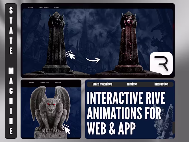 Cover image for Interactive Rive Animations for Web & App