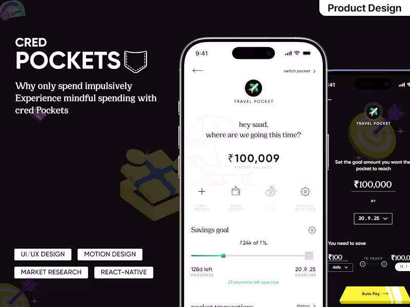 Cover image for CredPokcets, Incentives done right 💠Product design case study 