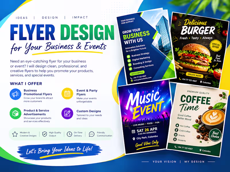 Cover image for I Will Design Professional Flyers for Your Business