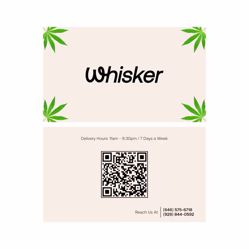 Cover image for Whisker business card design