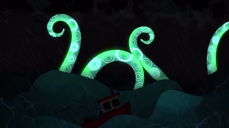 Cover image for Fishing at Night - 2D Animation