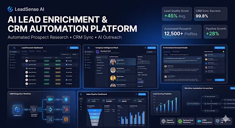 Cover image for AI Lead Enrichment & CRM