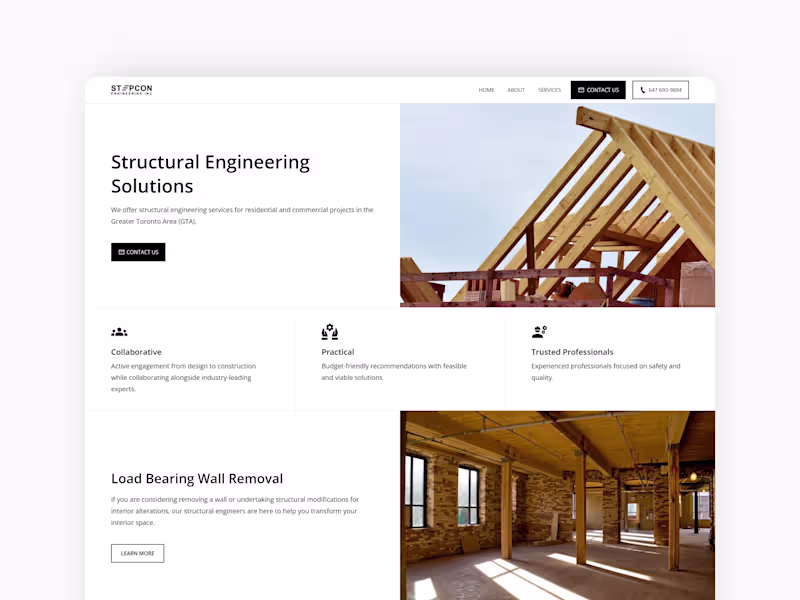 Cover image for Structural Engineering Firm Website Design
