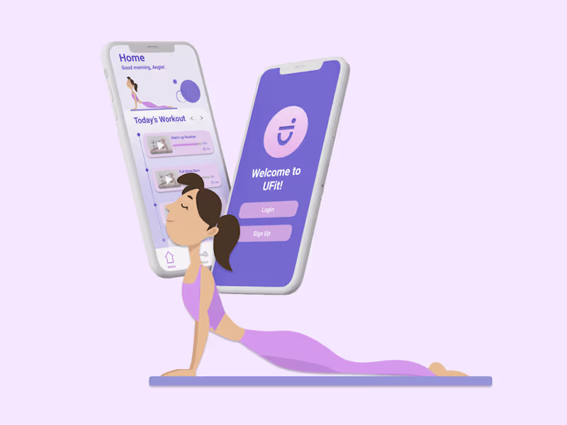Cover image for Visual Design for UFit (fitness app)