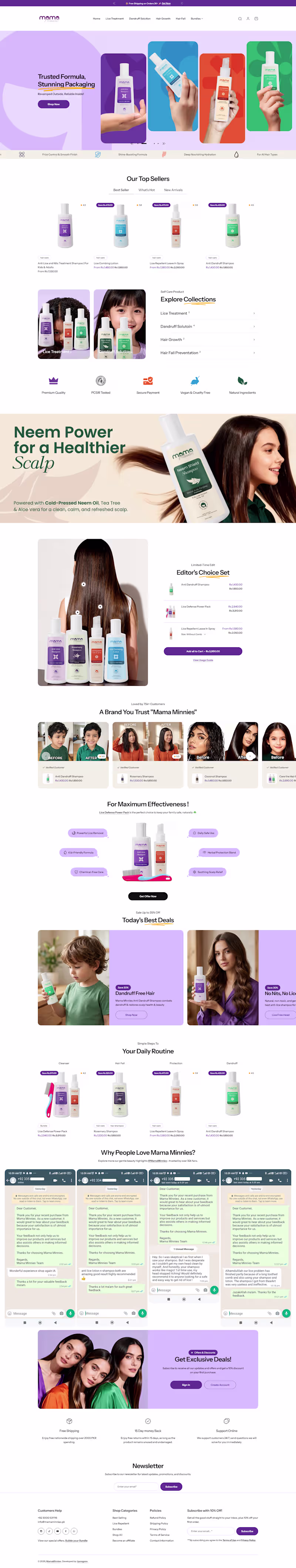 Cover image for Ecommerce Website (MamaMinnies)