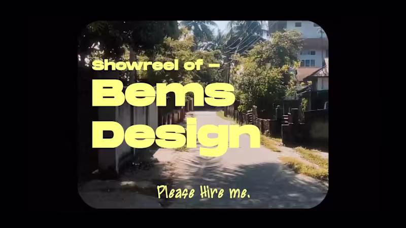 Cover image for BemsDesign | Showreel | 2023 |