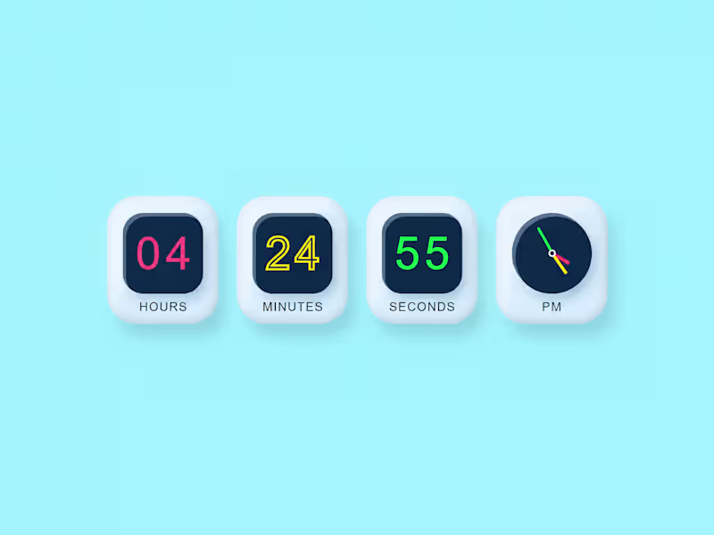 Cover image for Minimal Floating Clock Widget
Sometimes the