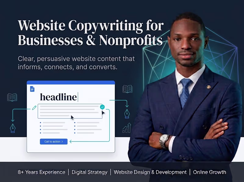Cover image for Website Copywriting for Businesses & Nonprofits