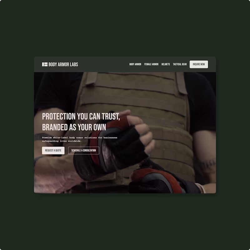 Cover image for Body Armor Labs: Premium Brand Identity