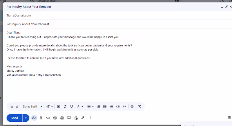 Cover image for I wrote a formal inquiry