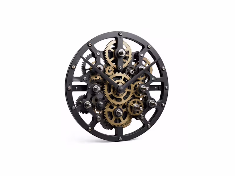 Cover image for Precision Wall Clock Gear Assembly