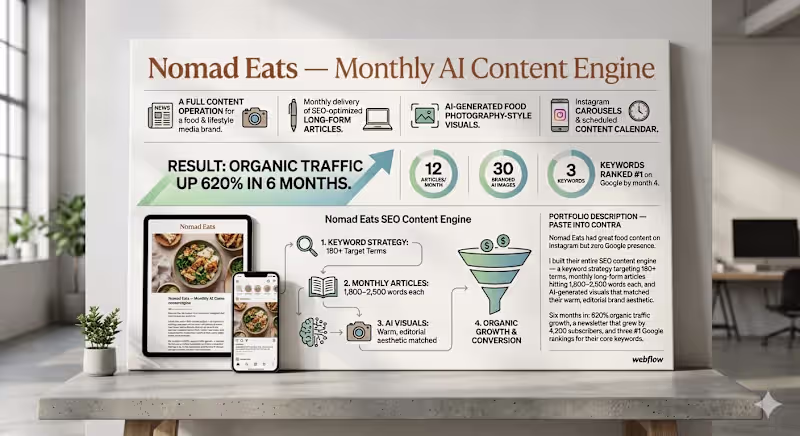 Cover image for Nomad Eats — Monthly AI