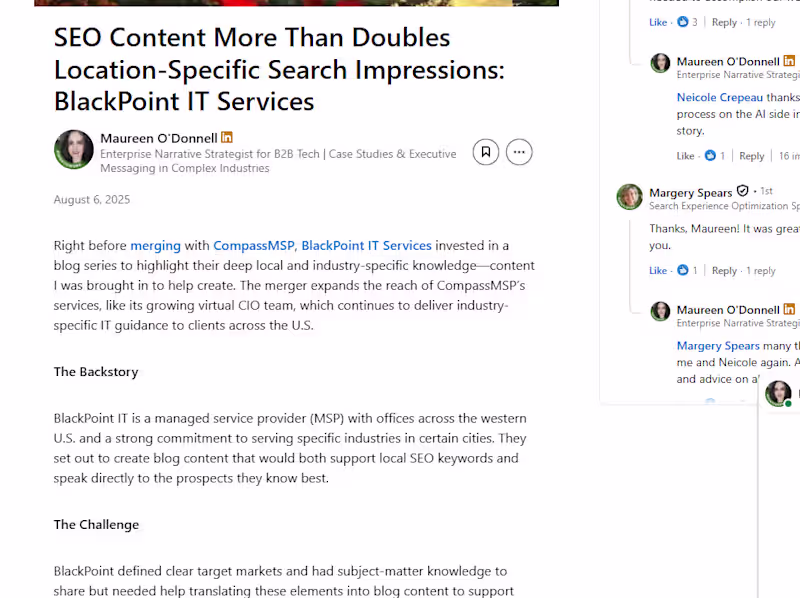 Cover image for SEO blog series for BlackPoint