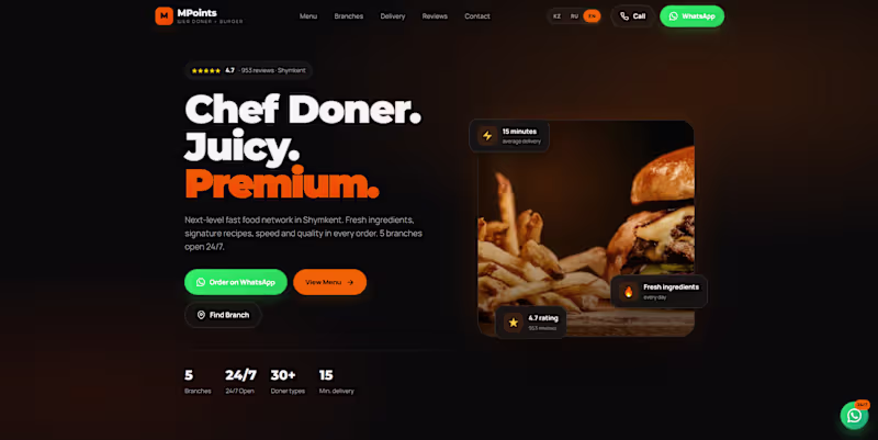 Cover image for Small Business Website with WhatsApp Integration