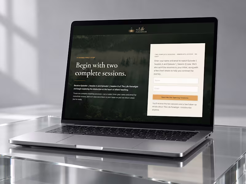 Cover image for The Life Paradigm — Kajabi Preview & Enrollment Funnel