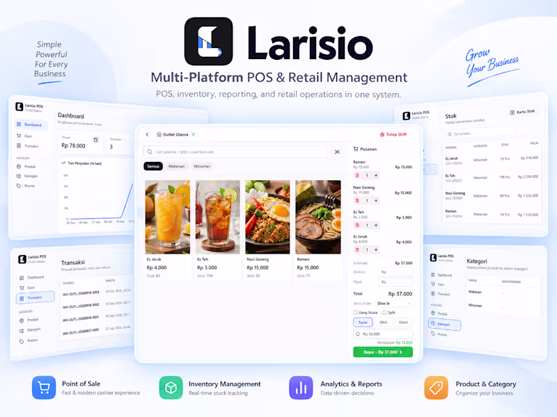 Cover image for Larisio — Multi-Platform POS &