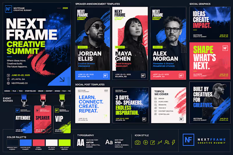 Cover image for NextFrame Creative Summit” is a